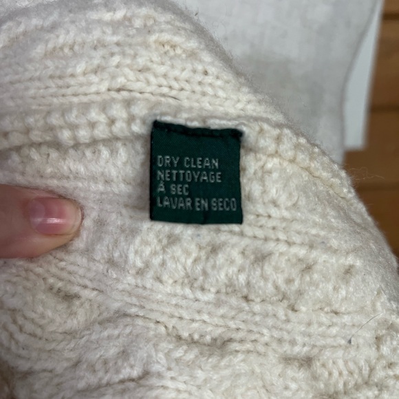 Ralph Lauren Ivory Cable Knit Cardigan - Picture 13 of 14